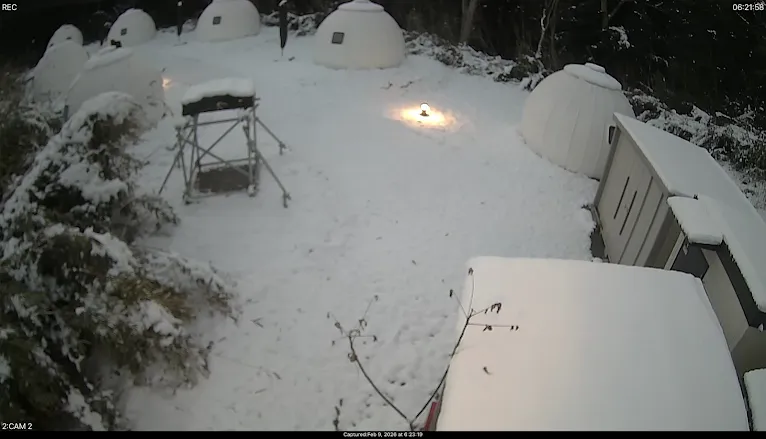 突然の大雪で千葉県から東北の景色に